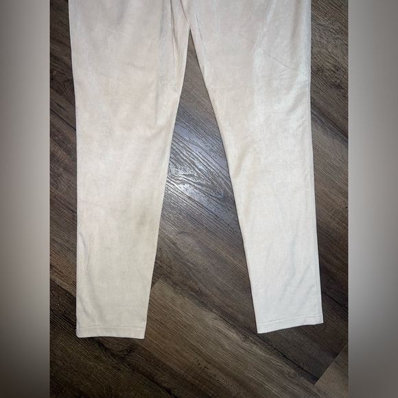 Versona Faux Suede High Waisted Tan Pants - Picture 8 of 8